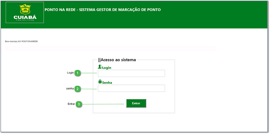 Login de acesso
